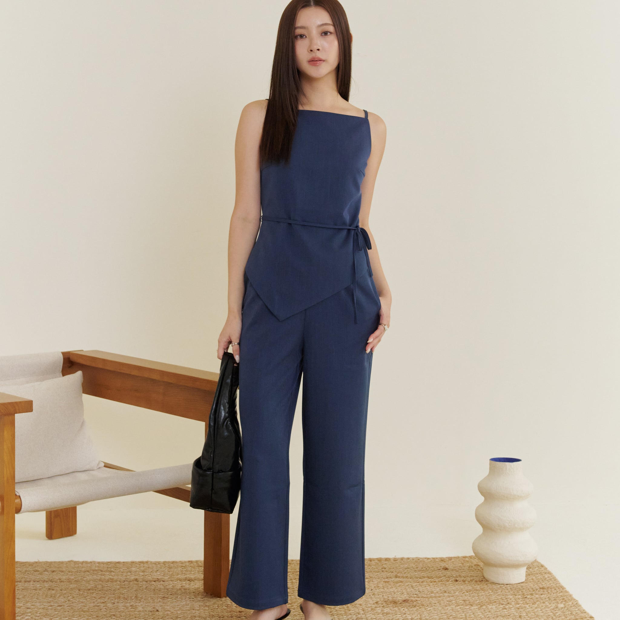 Alexandra Tailored Pants in Navy