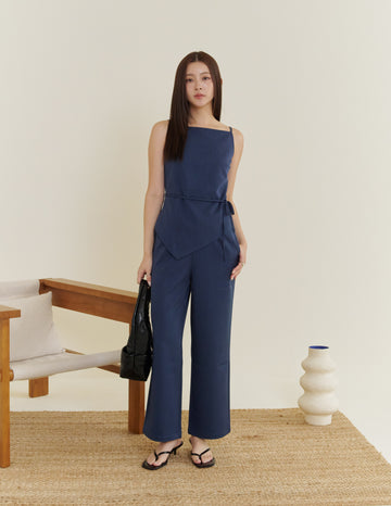 Alexandra Tailored Pants in Navy