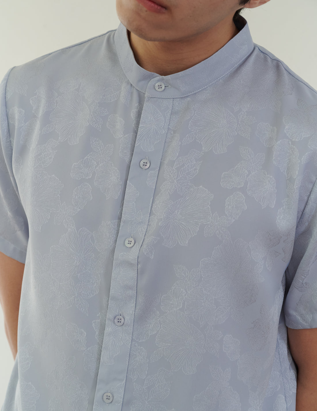 Jasper Jacquard Men's Shirt in Blue