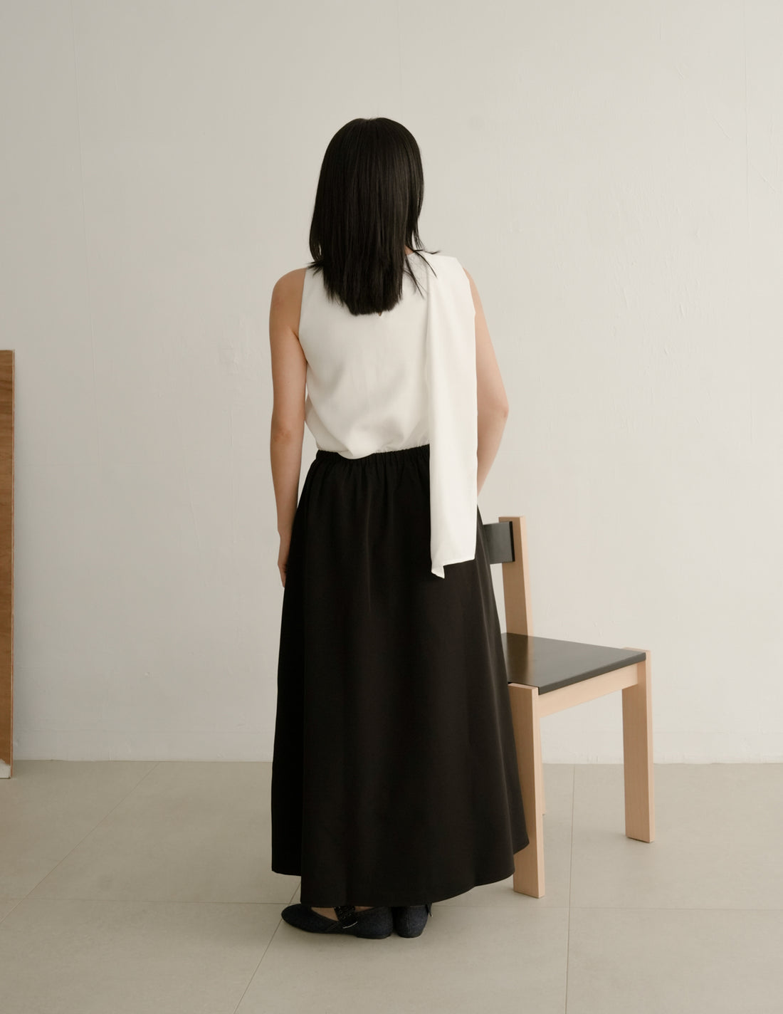 Ashleigh Scarf Top in White