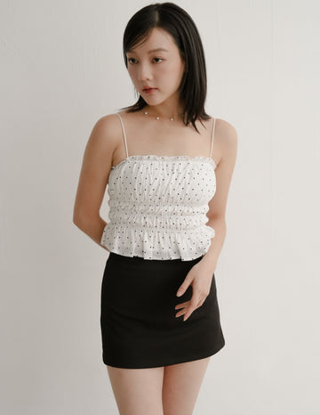 Jaela Padded Top in Polka Dot