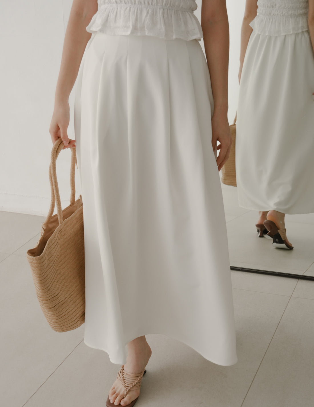 Willow Maxi Skirt in White