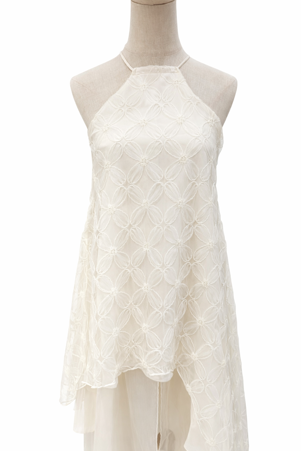 Althea Floral Organza Overlay Top